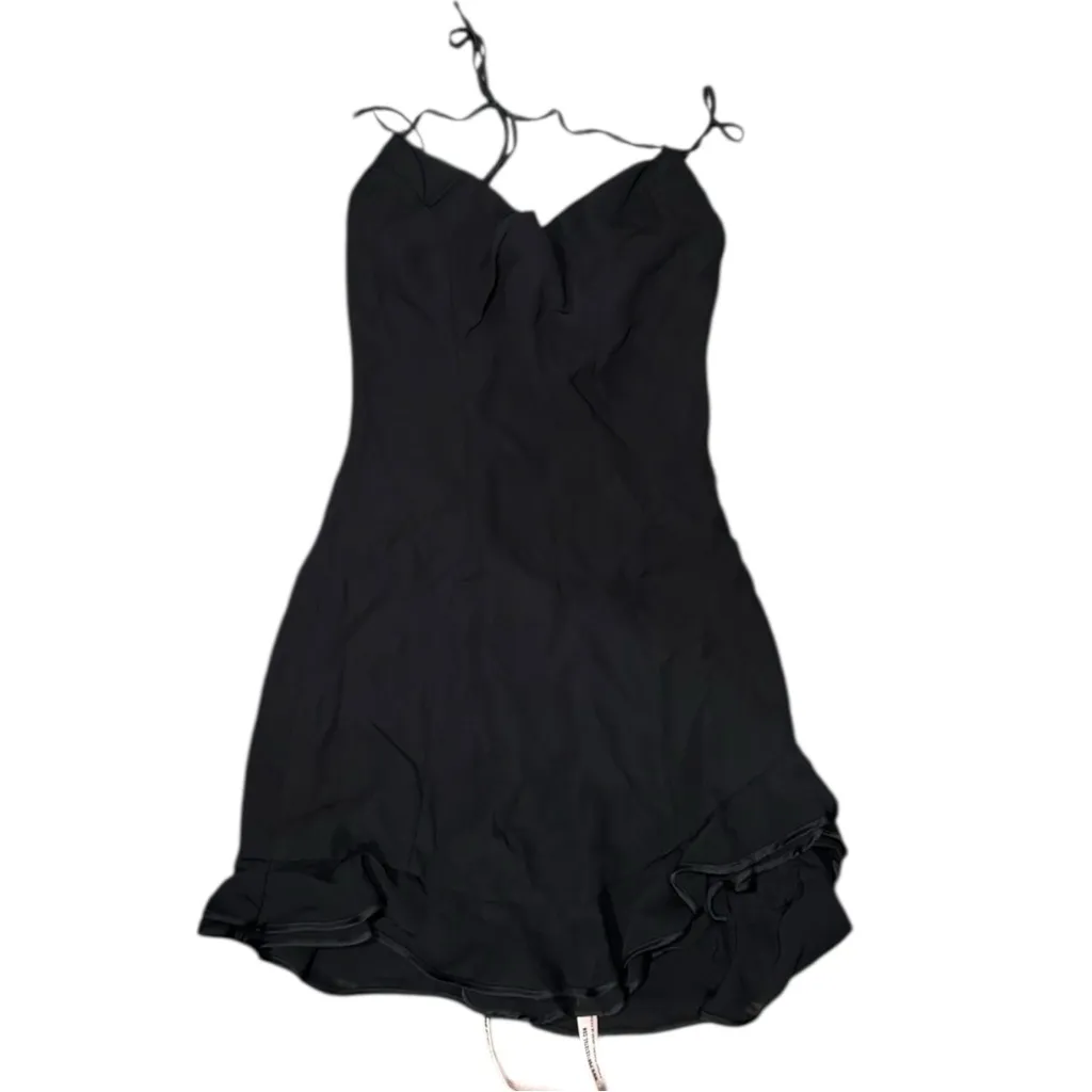 House of CB Rossella Black Ruffle‎ Mini dress XS - Image 4