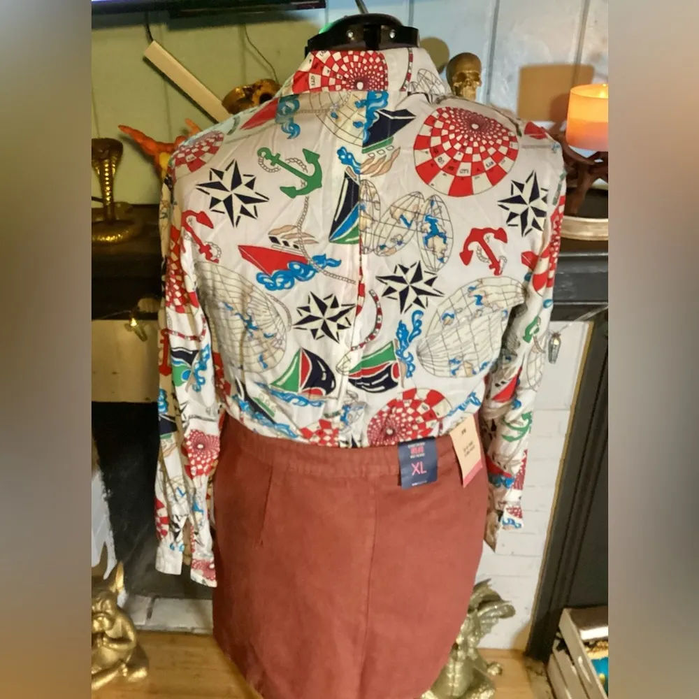 Vintage Dockers XL Nautical Buttonup With Flaws*** - Image 6