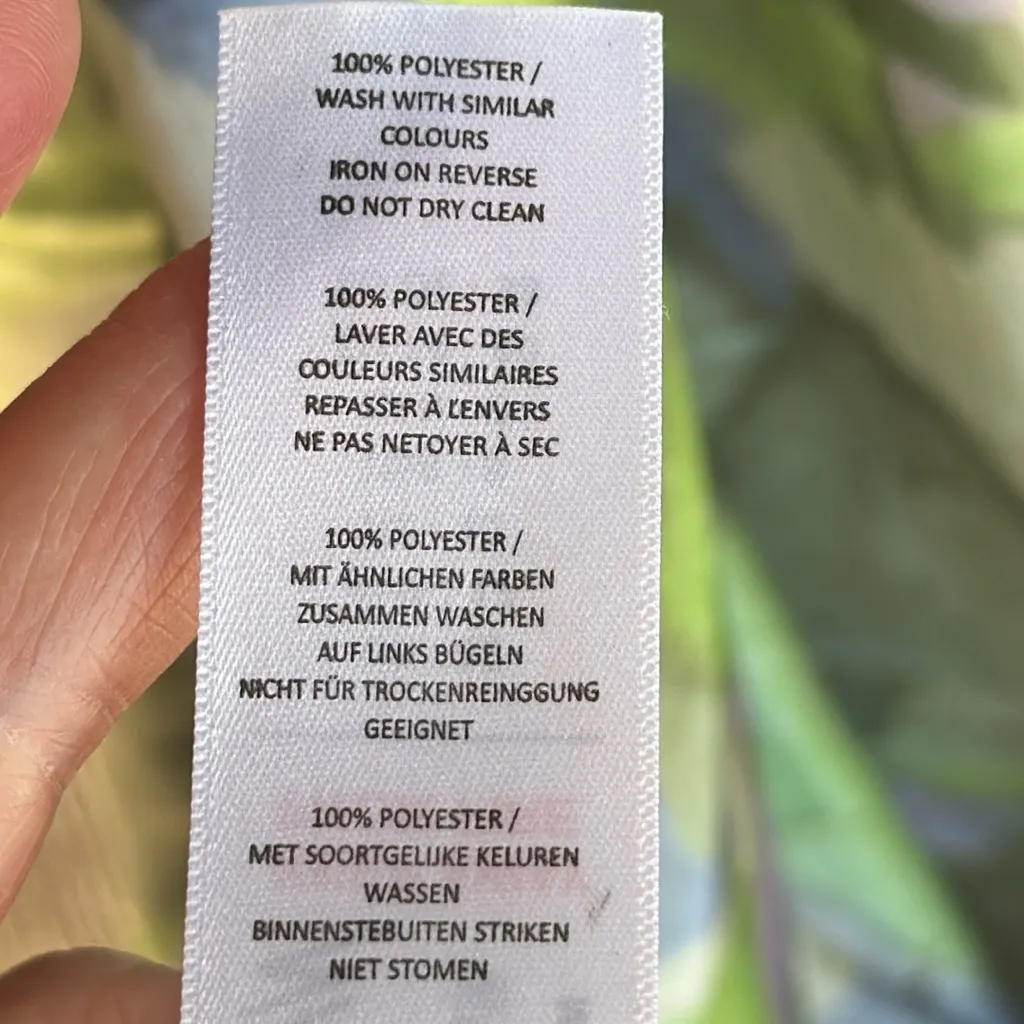 Nasty Gal Abstract Printed Satin Feel Open Back Maxi Dress. Oversized Fit - Image 8