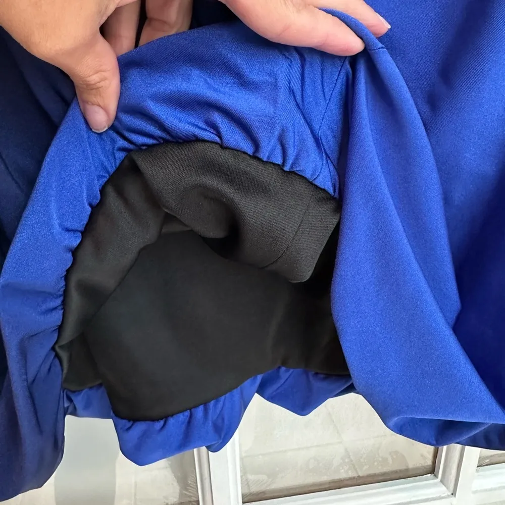 Vintage Xscape Joanna Chen Royal Ombre Cocktail Strapless Dress Y2K Size 14 L XL - Image 7