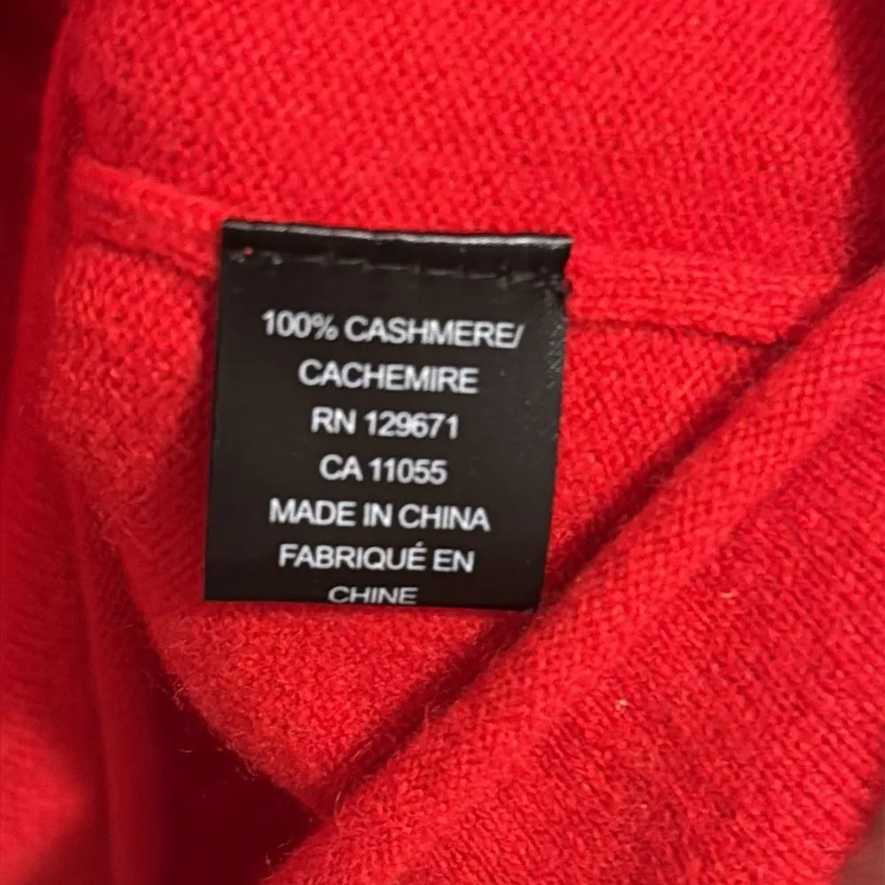 Skull Cashmere Red  Slashed Sleeve sweater C49 - Image 8