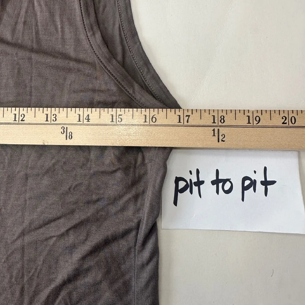 Armani Collezioni Tank Top Sleeveless Casual Everyday Italy Brown Womens Size 10 - Image 6