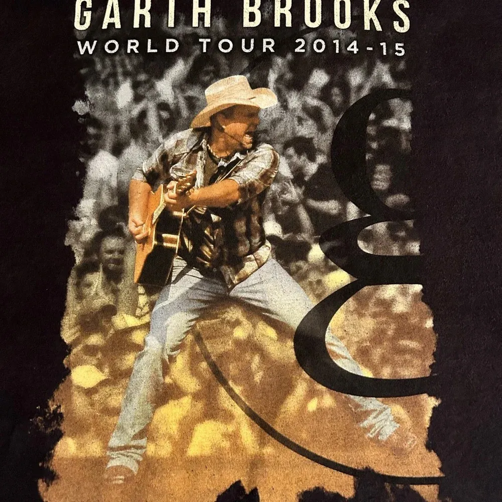 Garth Brooks World Tour 2014-15 Concert T-shirt Beefy T 3XL Fan Merch Black - Image 4