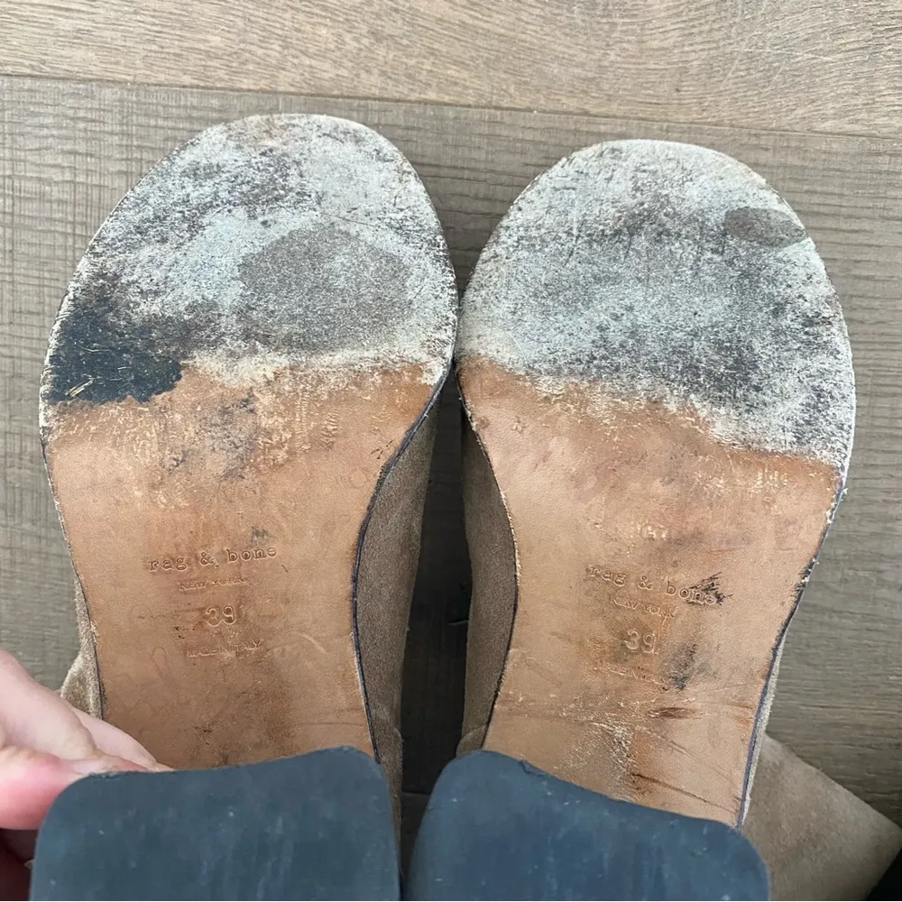 rag & bone blythe suede heeled ankle boots - Image 6