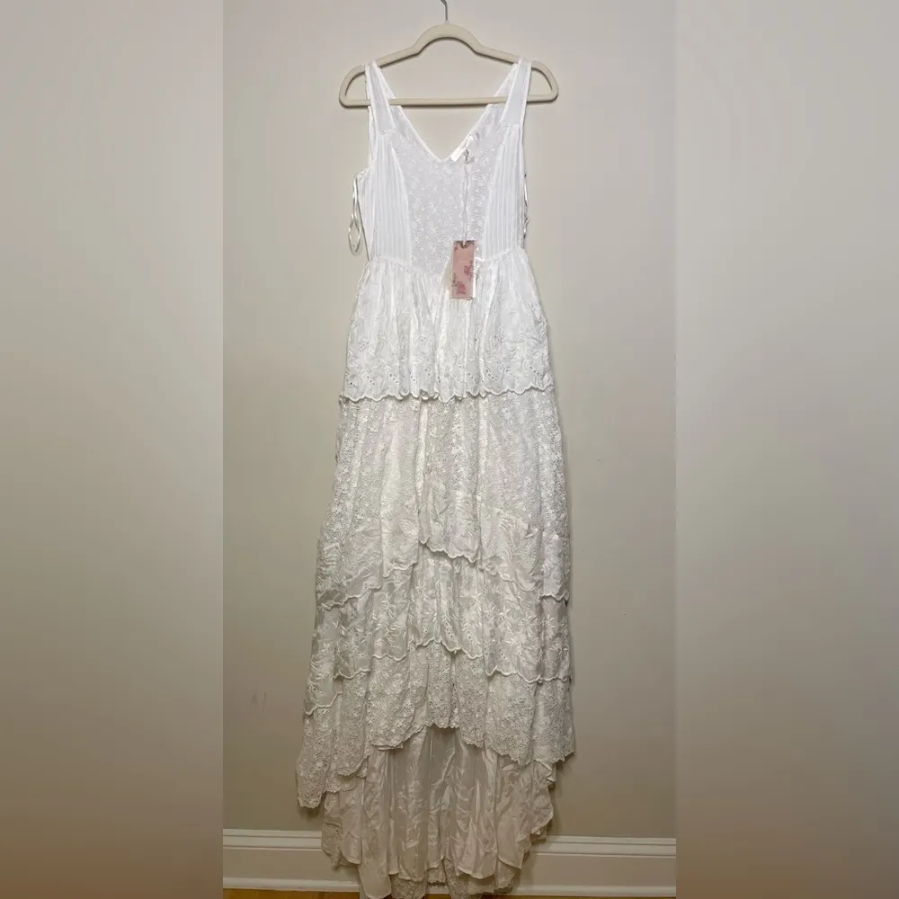 LoveShackFancy Sarabi Gown True White Bridal Dress - Image 7
