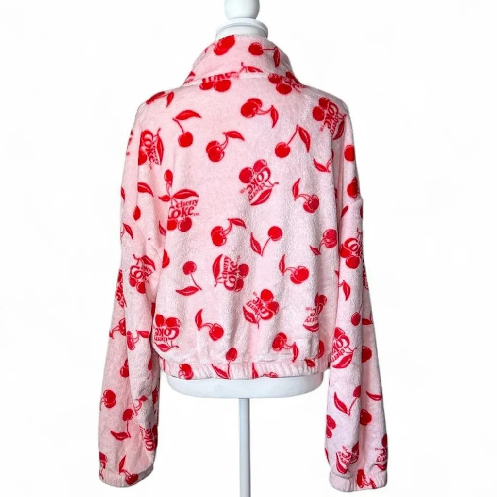 Cherry Coke Cola Sweatshirt Pink Size M - Image 3