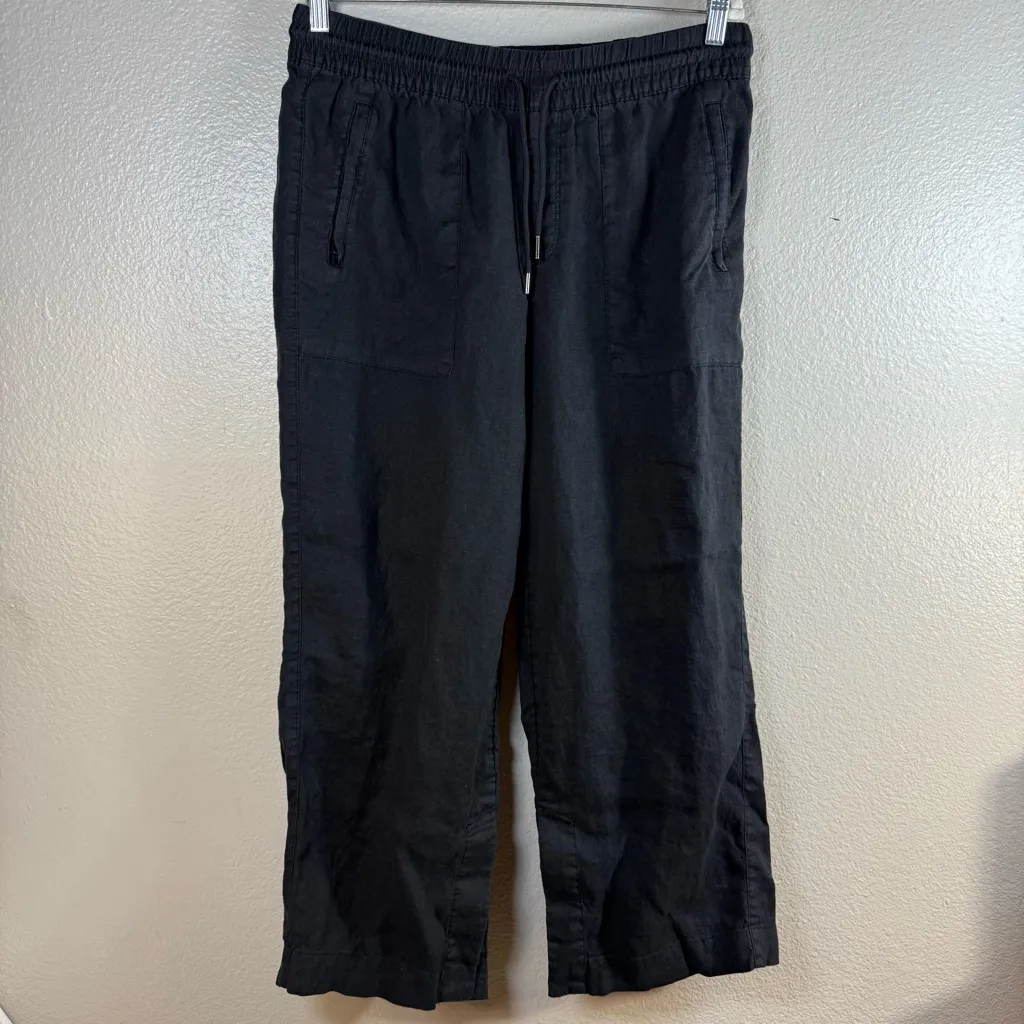 Athleta Retreat Linen HR wide leg pants SZ:MP - Image 6