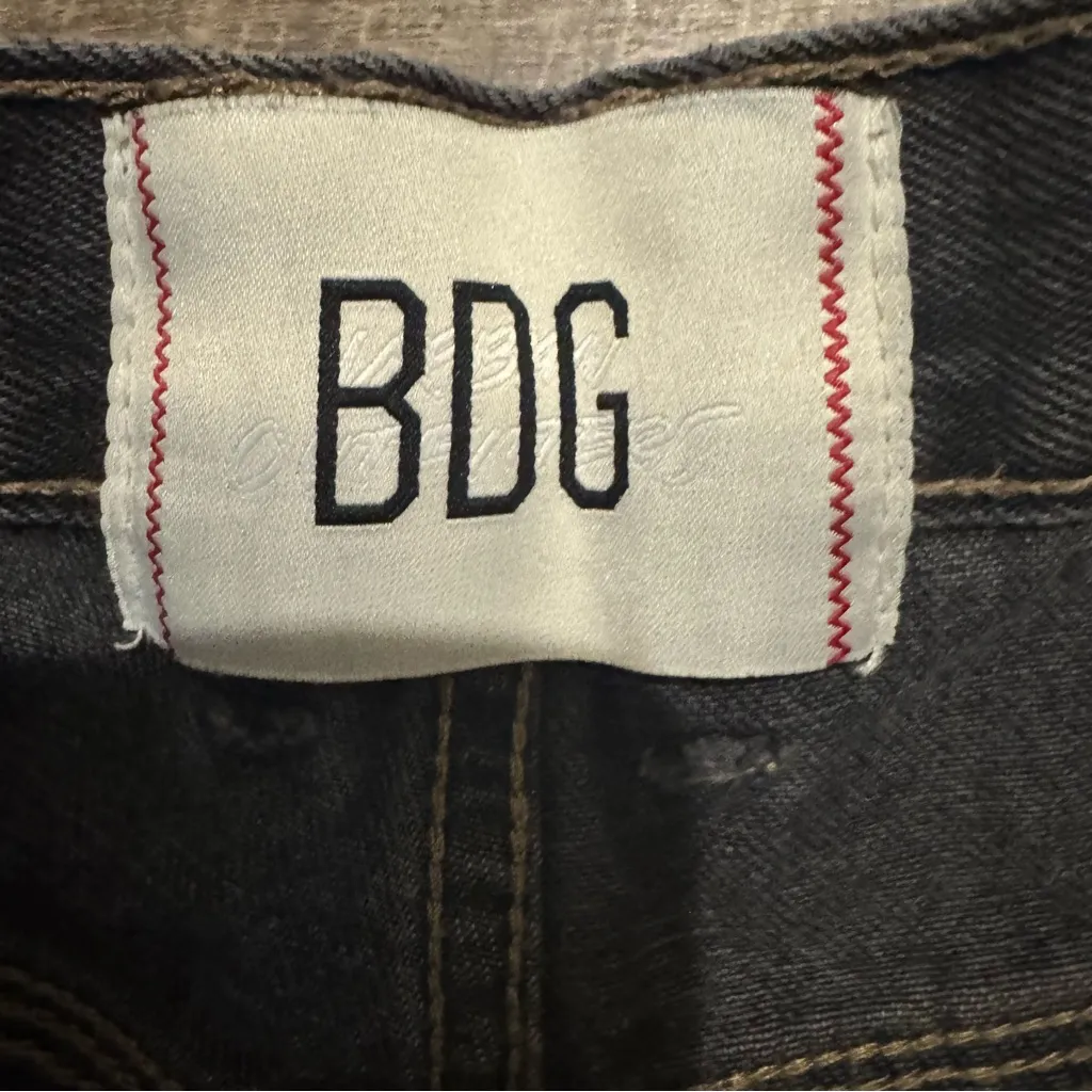 BDG Black Denim Cargo Shorts - Image 3