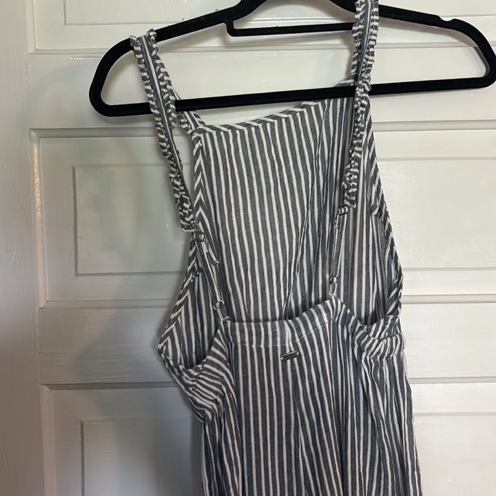 Roxy  Striped Jumpsuit Overalls with Adjustable Straps - Image 3