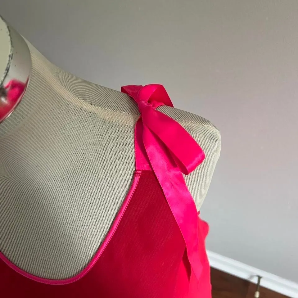 Y2K‎ RED AND PINK TIE VICTORIA'S SECRET TANK TOP - Image 7