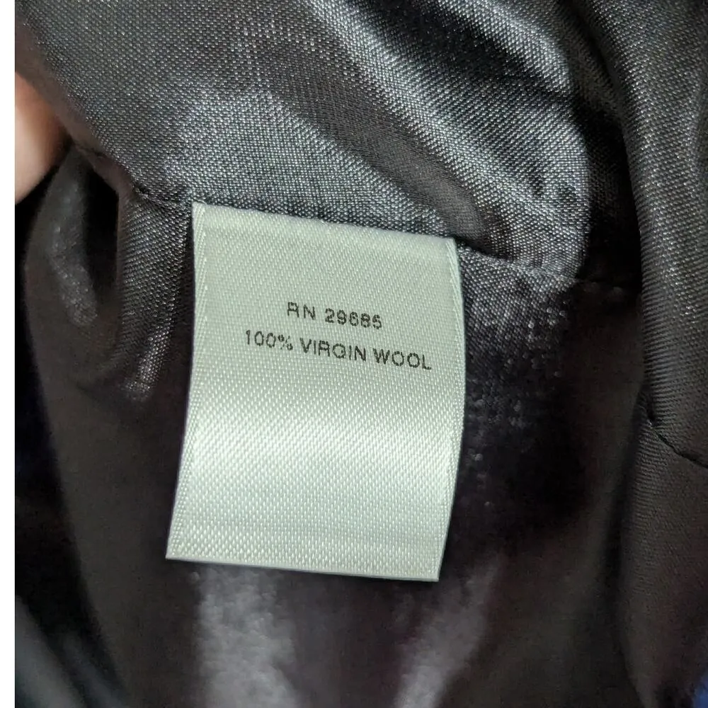 Pendleton Virgin Wool Blazer Jacket Diamond Print Womens 16 Vintage Royal Blue - Image 5