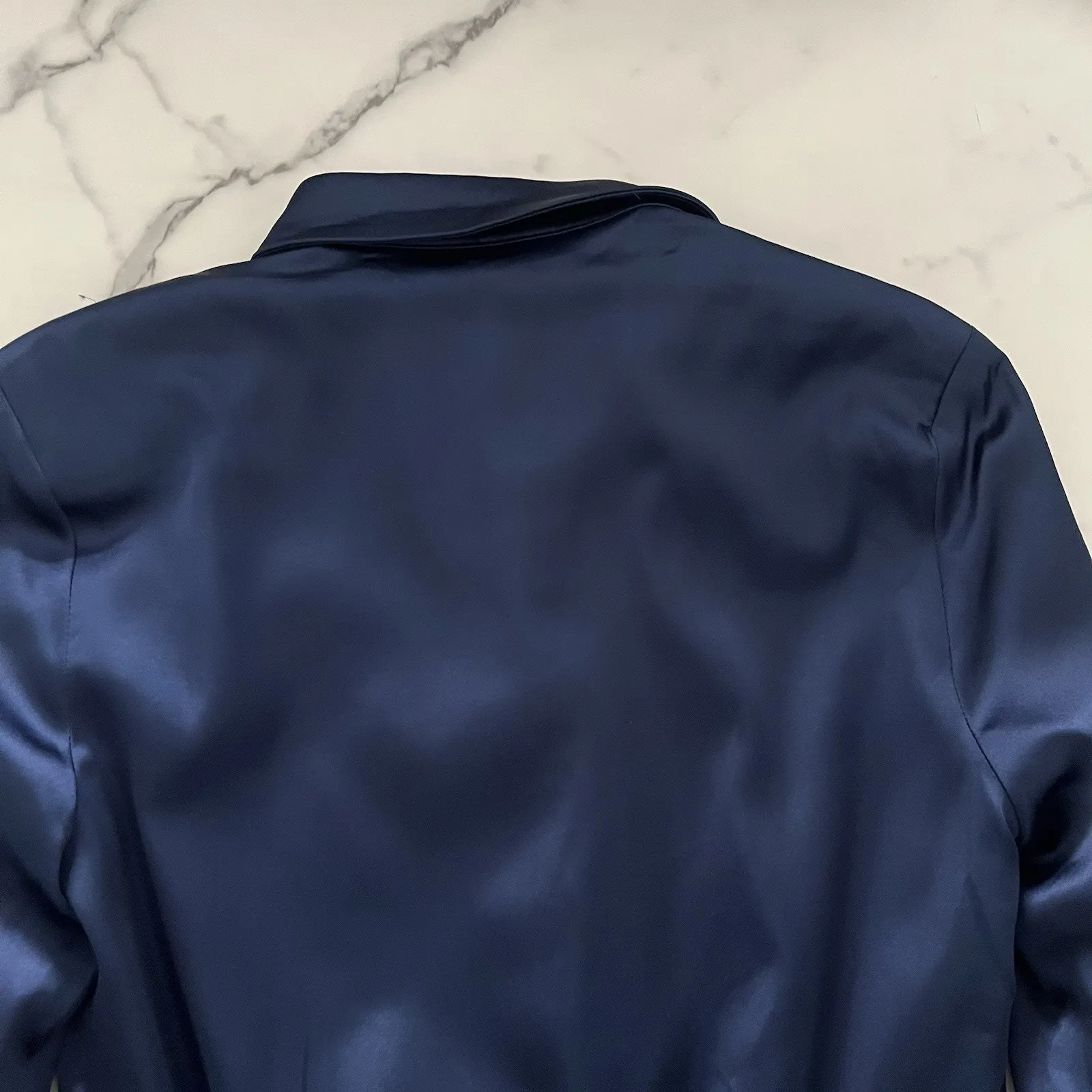 Lioness Mirror Image Mini dress Satin Blue Size XS Retro boho chic party event - Image 10