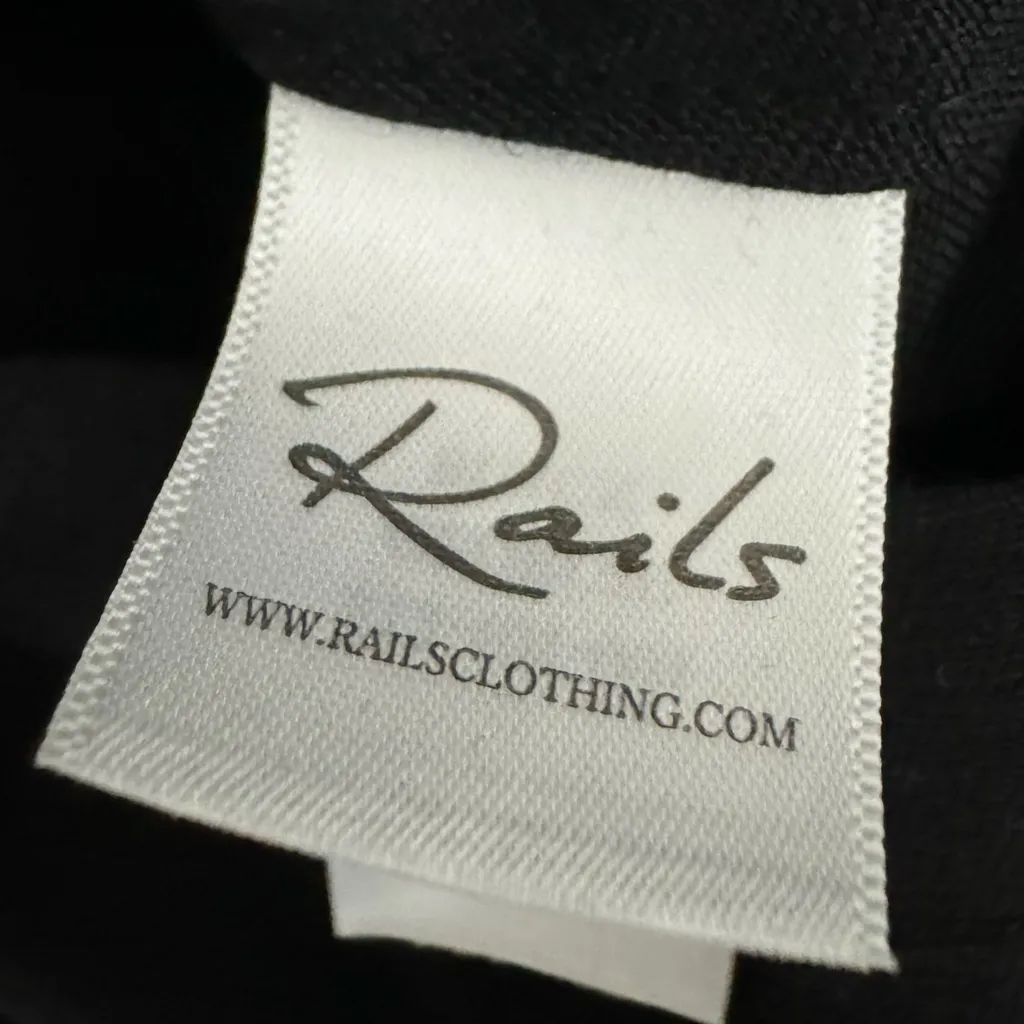 RAILS Women's Georgie Linen Blend Shorts Romper Black Sz L New Jumpsuit Designer - Image 10