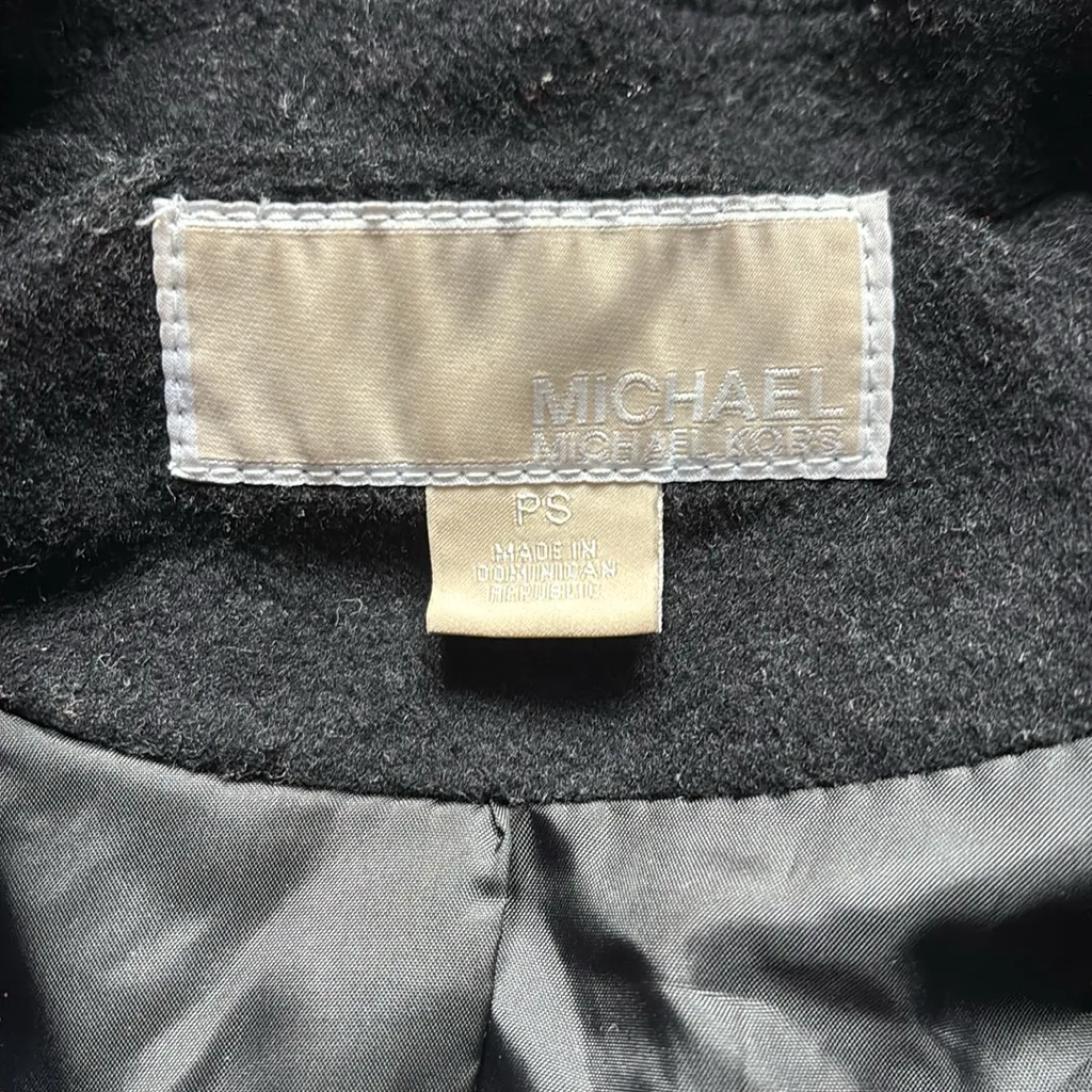 Michael Kors Petite Hooded Notched-Collar Coat - Image 7