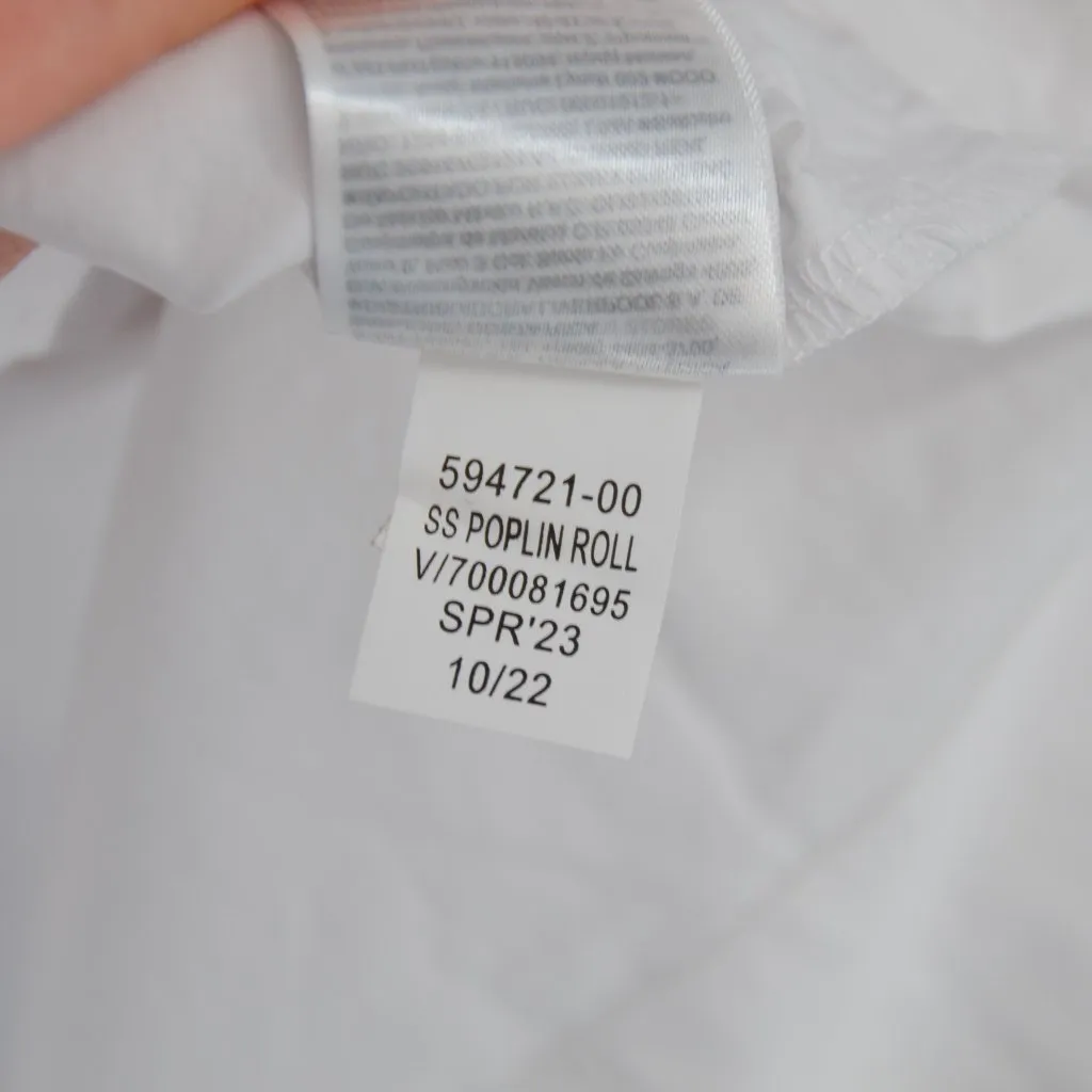 Banana Republic Rhyah Poplin Cotton Mini Dress XS S Oversized Short Sleeve White - Image 9