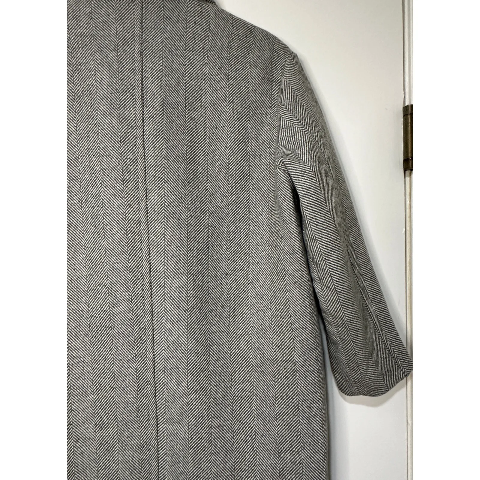 Line and Dot Paola Coat Heather Grey Wool Blend Size Small NWT Button Closure - Image 15