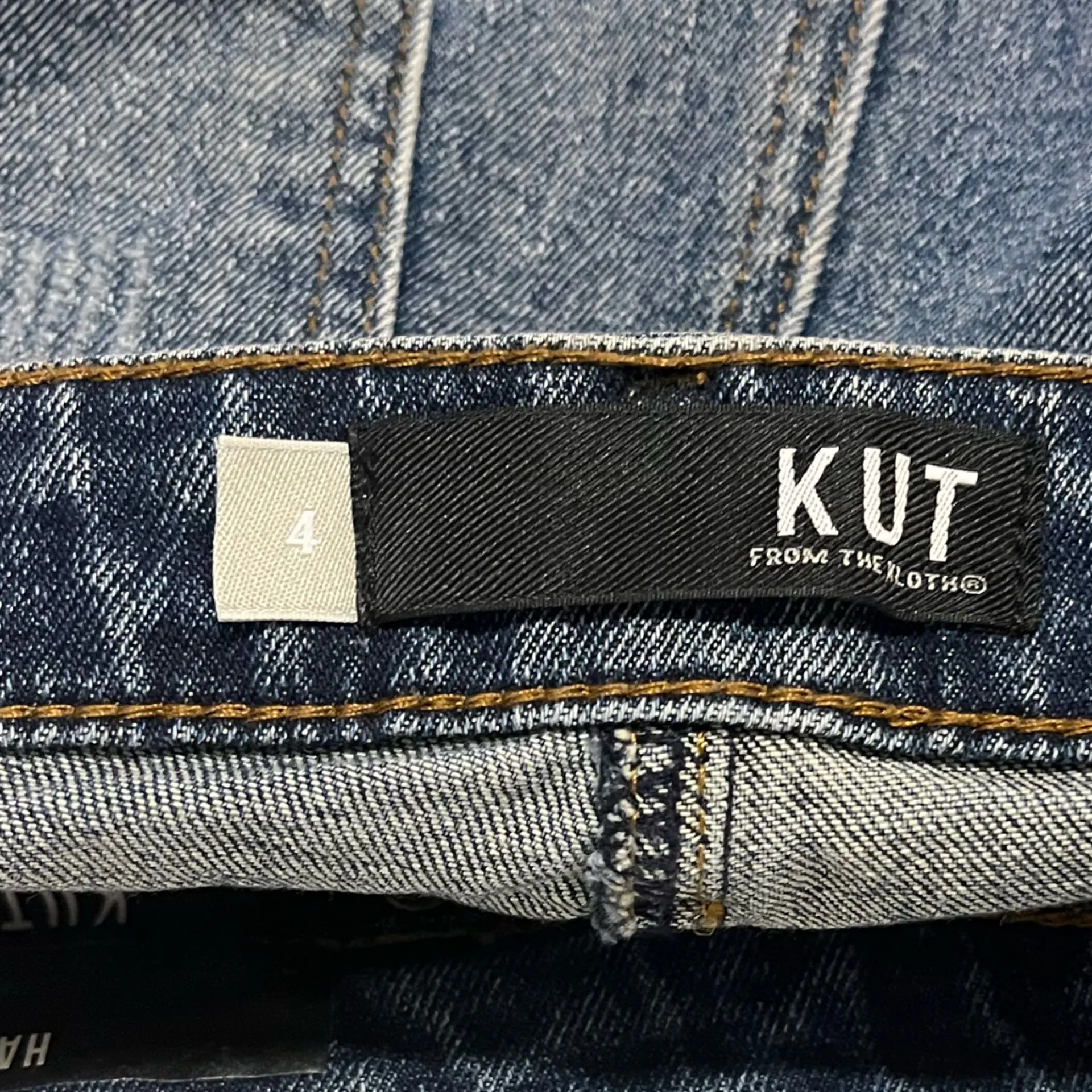 Kut from the Kloth Blue Distressed Denim Mini Skirt size 4 - Image 8