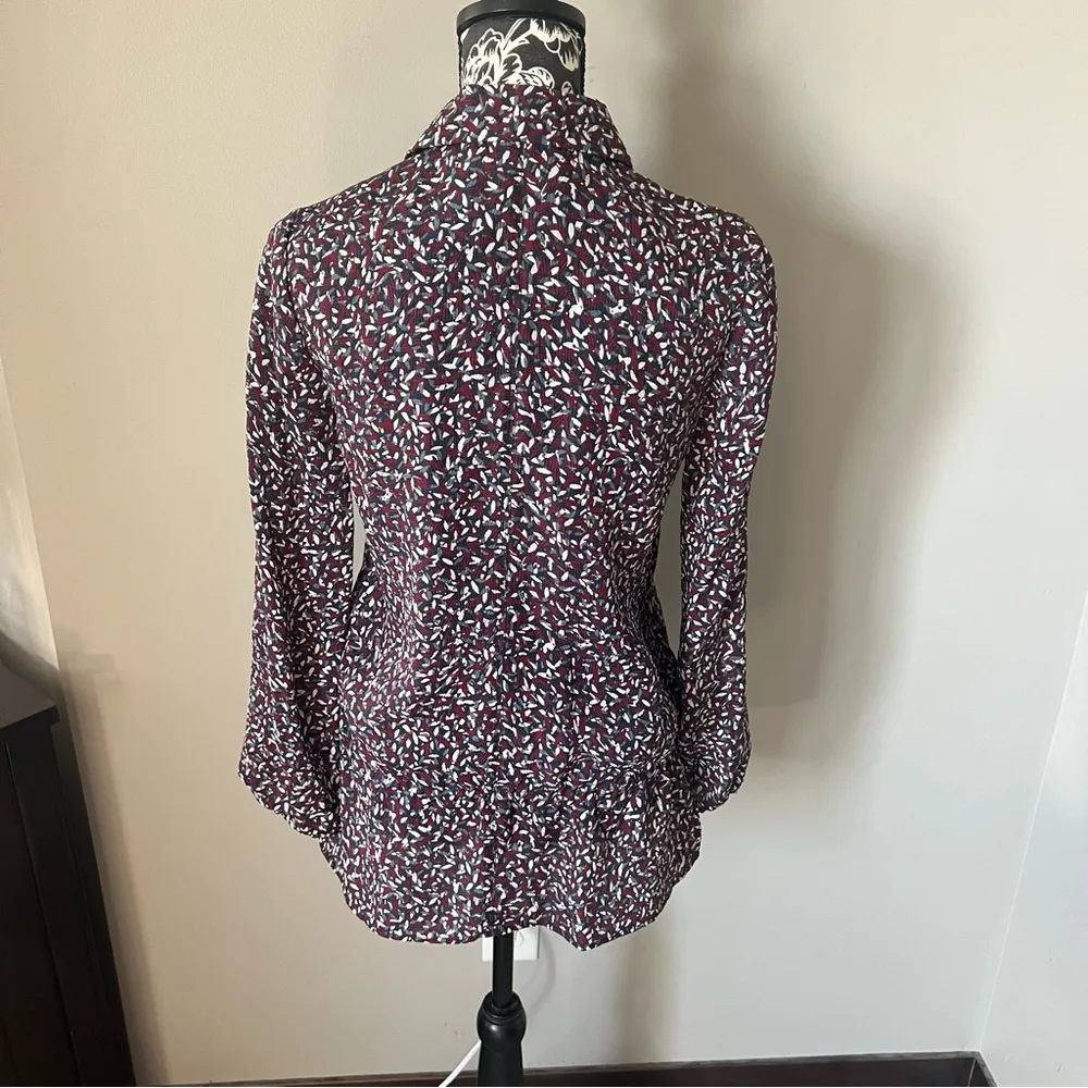 Tory Burch Red Blue Silk Cinch Tunic Top 0 Colorful Women’s confetti - Image 6