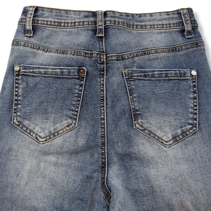 Missguided Jeans Size 2P Petite Skinny Jeans Distressed Destroyed Torn Ripped  - Image 4