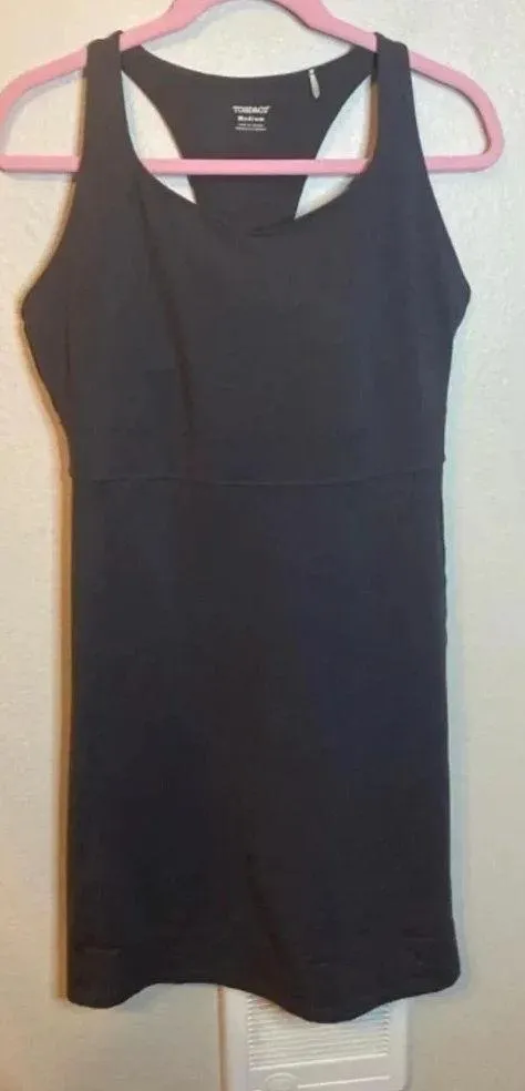 Toad & Co Dark Grey Racerback Dress Size Medium - Image 3