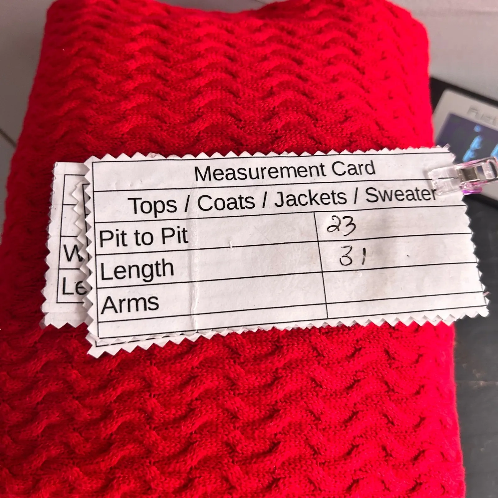 Lands End Cable Knit Turtleneck Sweater Red 2X - Image 8