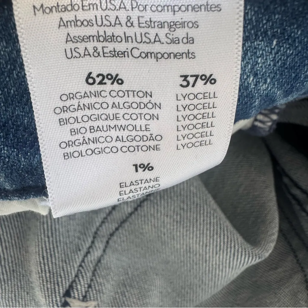 MOTHER The Hustler Ankle Fray Jeans In Far From Over Size 27 Blue - Image 9