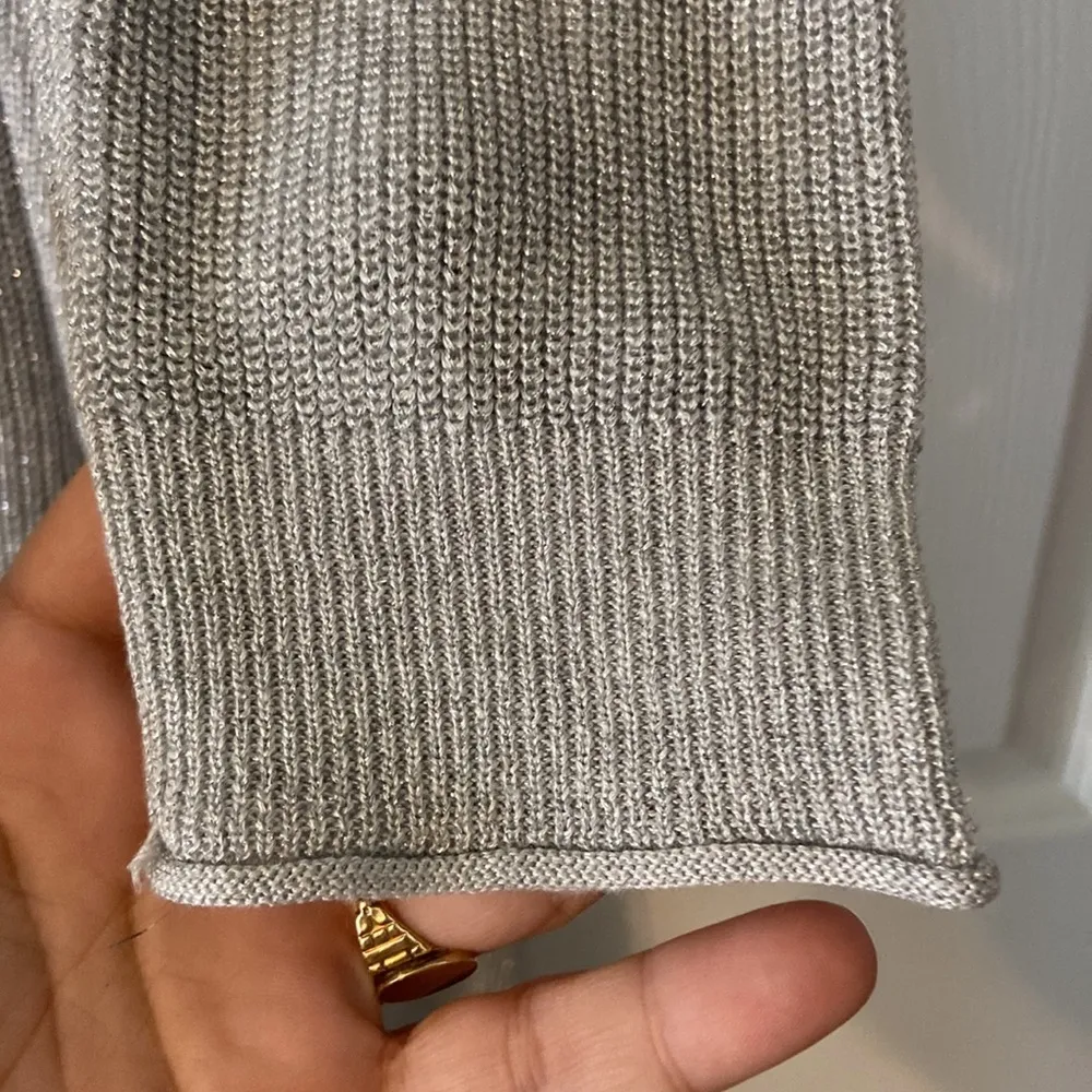 Midnight Velvet Cardigan size XL excellent condition length 37” color silver - Image 6