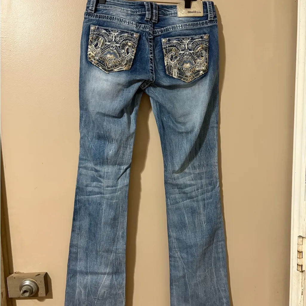 Grace Women's Boot Cut Jeans Blue Size 28 - Image 4