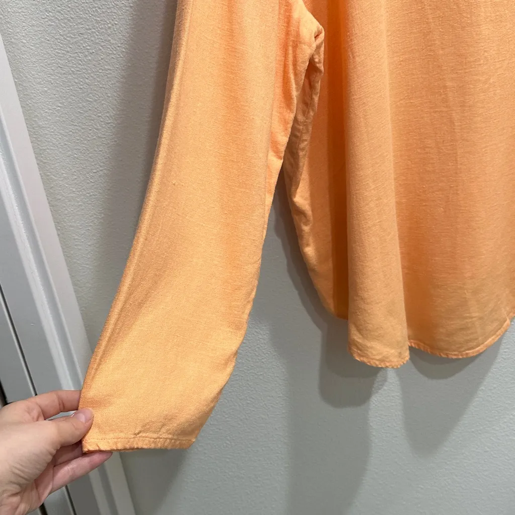 MICHAEL Michael Kors Orange Long Sleeve Blouse - Image 7