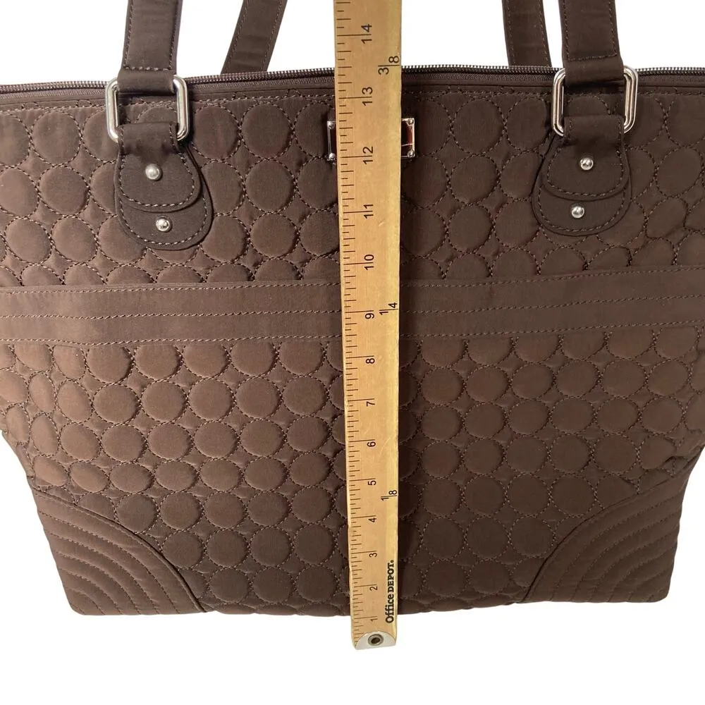 Vera Bradley Brown Tote Diaper Bag - Image 8