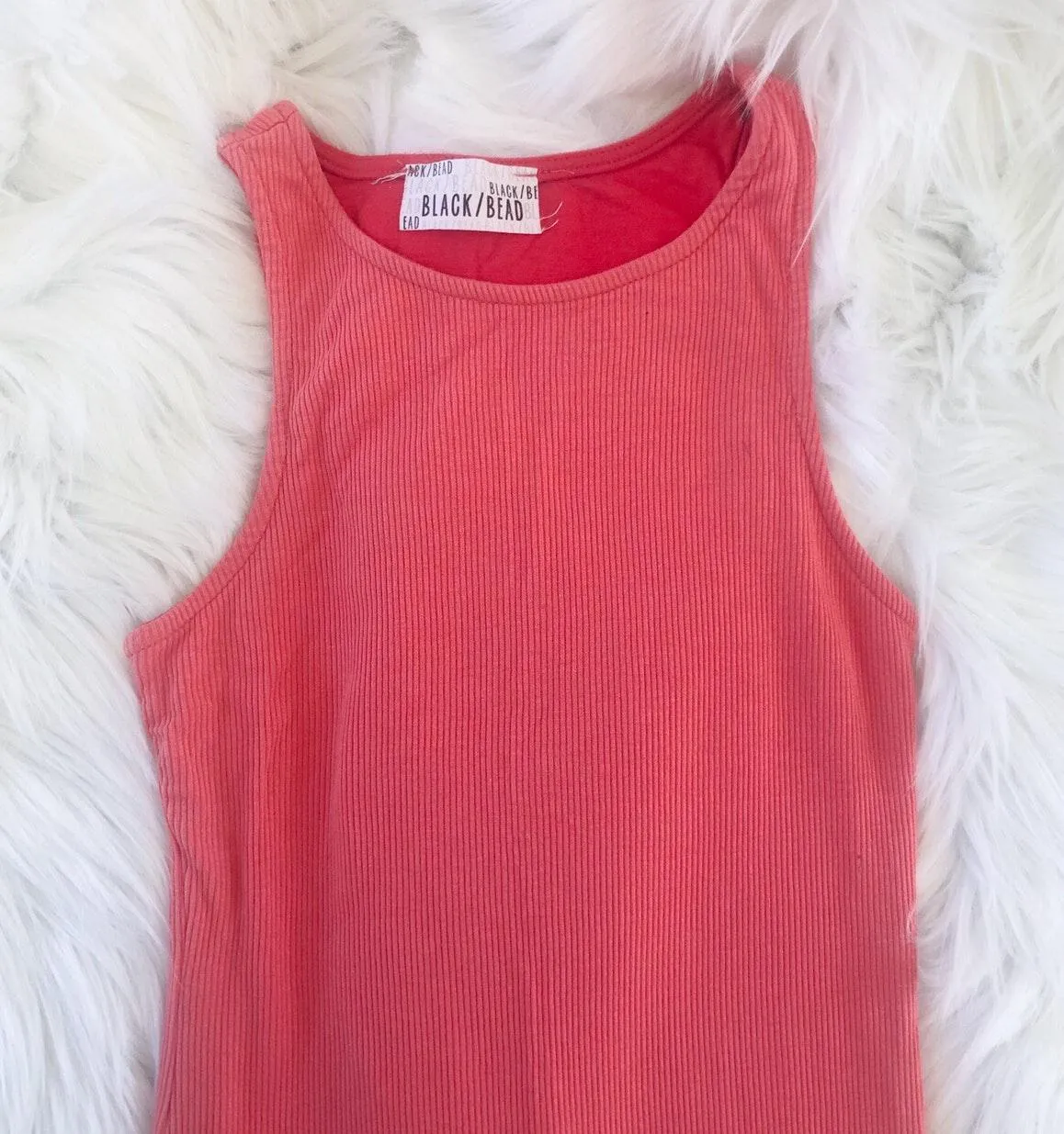 Black/bead coral bodycon dress Pink - Image 3