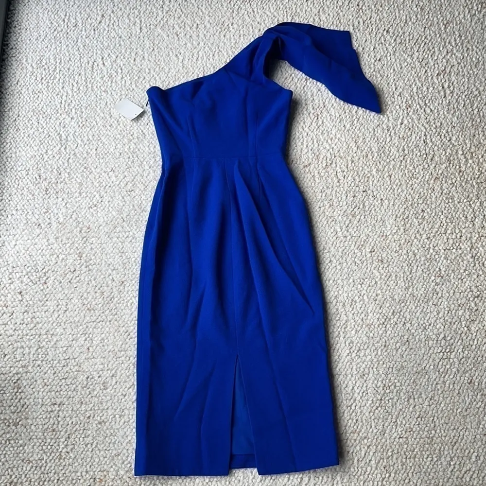 Dress The Population Tiffany One Shoulder Electric Blue‎ Dress XXS 2XS - Image 6