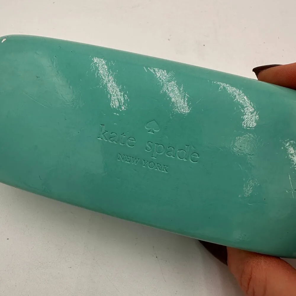 Kate Spade Green Teal Sunglasses Case - Image 9