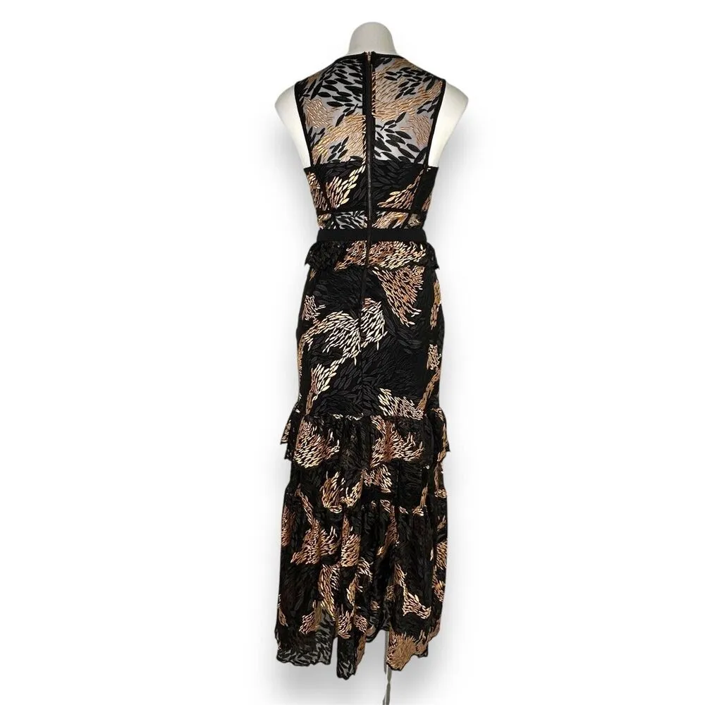 Revolve THREE FLOOR Pine For You Dress Black Maxi Size 4 ($555) Wedding Formal - Image 7
