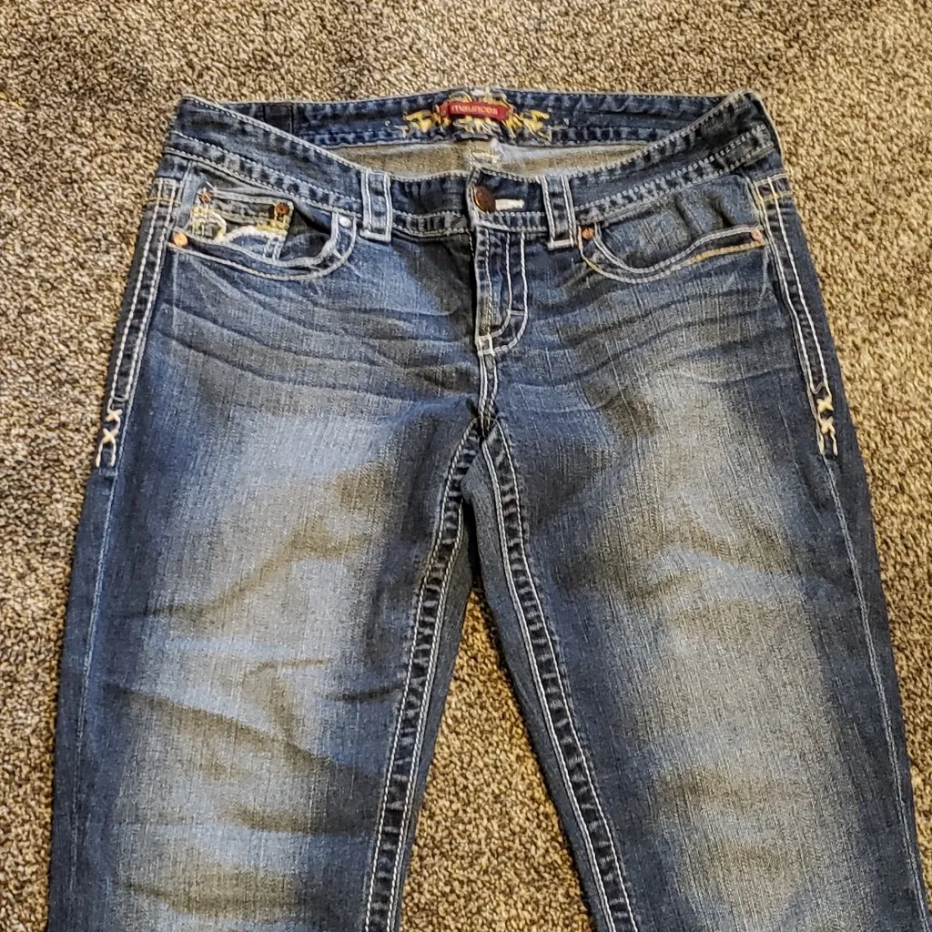 Maurices ThickStitch Embellished Flared Boot Jeans - Image 5