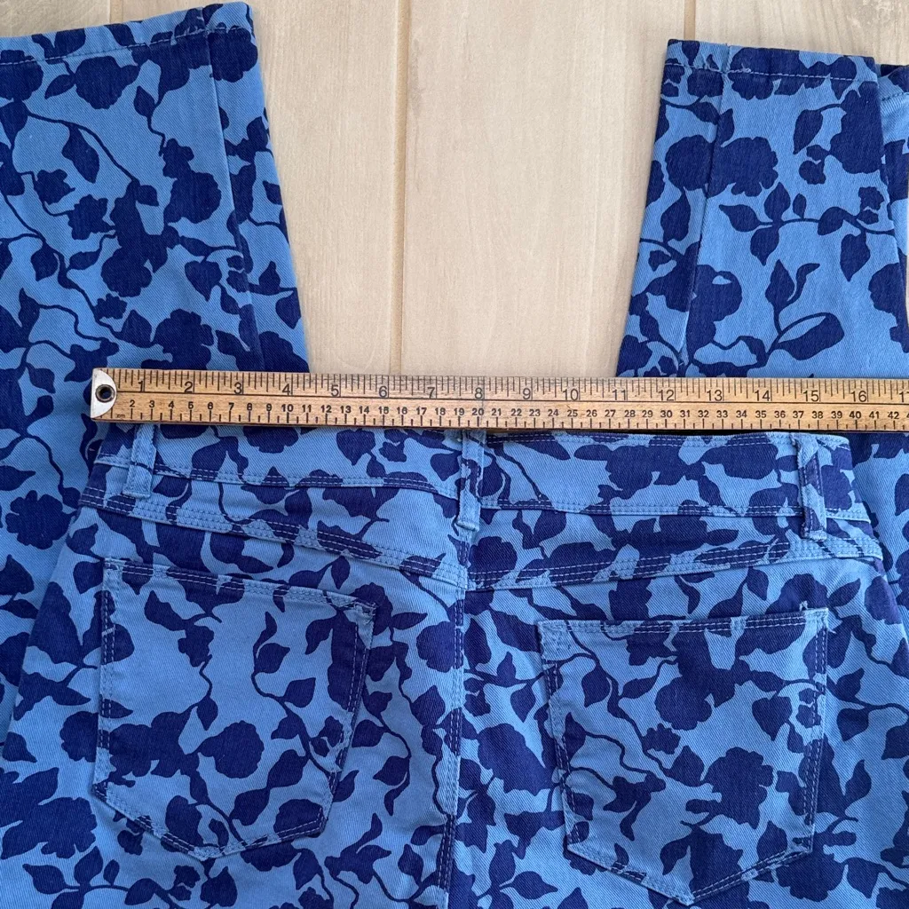 Dana Buchman Blue Patterned Women's Skinny Jeans - Image 9