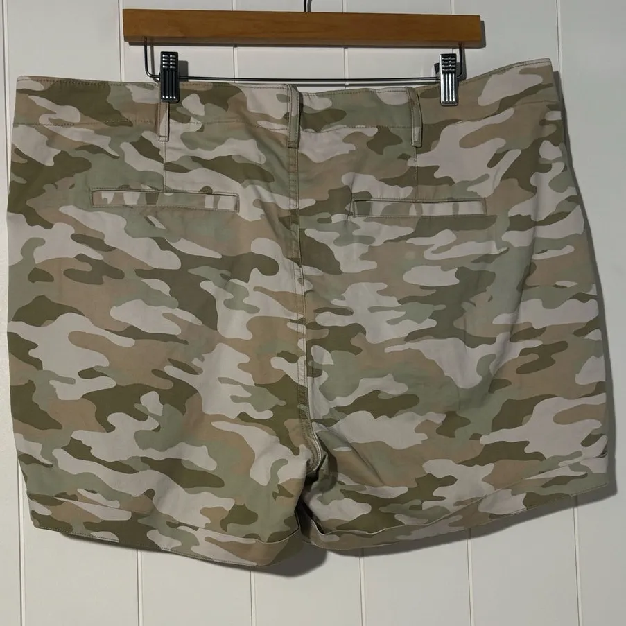 Gap · Size 20 · Olive Green · Army Style · Canvas Utility Shorts · 5" Inseam - Image 3