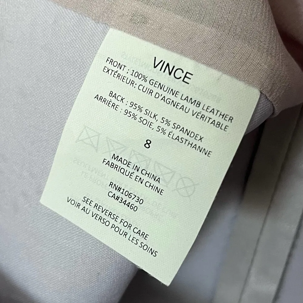 Leather/Silk Tank Top - Size 8 - NWT - Image 8