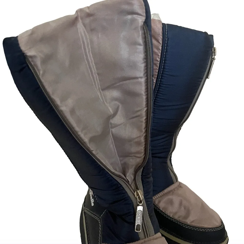 ROLUC Winter Boots Moon Apres Ski Zip Front Vintage Shearling Lined Size 40 - Image 8