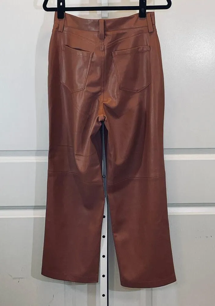 Blank NYC The Baxter Faux Leather Pants - Women Size 29 - Cognac - Image 7