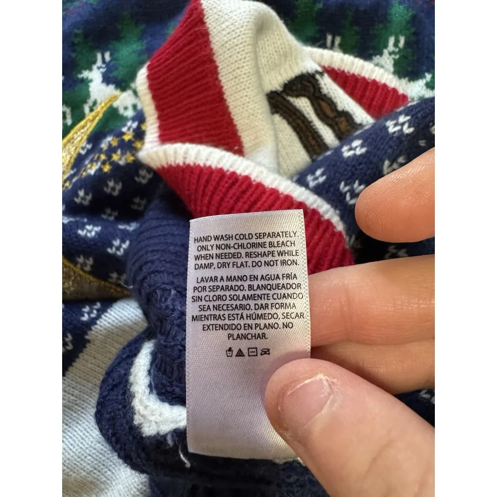 Holiday Time Ugly Christmas Sweater Wolf Knit Holiday Party‎ Office Fantasy 2x - Image 10