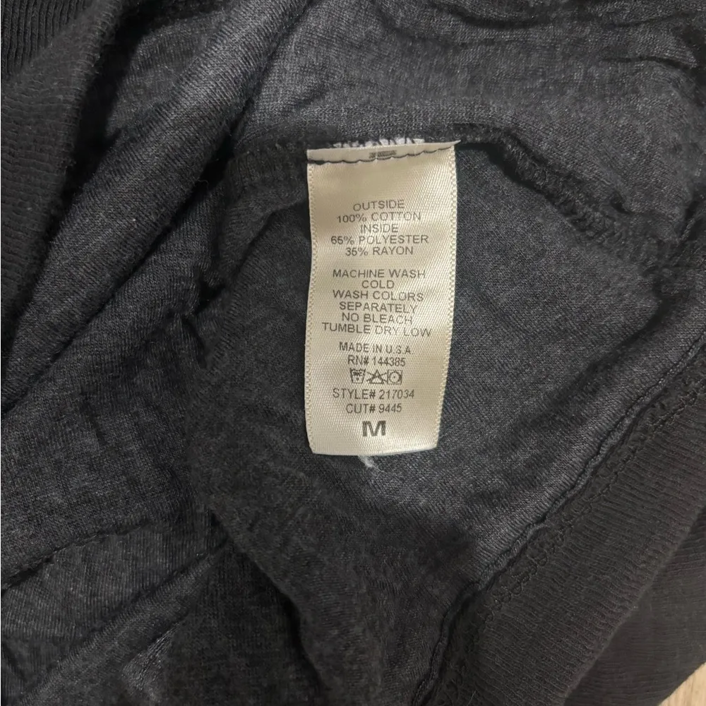 able Size Medium Boho style Fit Flare Dress with embroidered Sleeves Black - Image 3