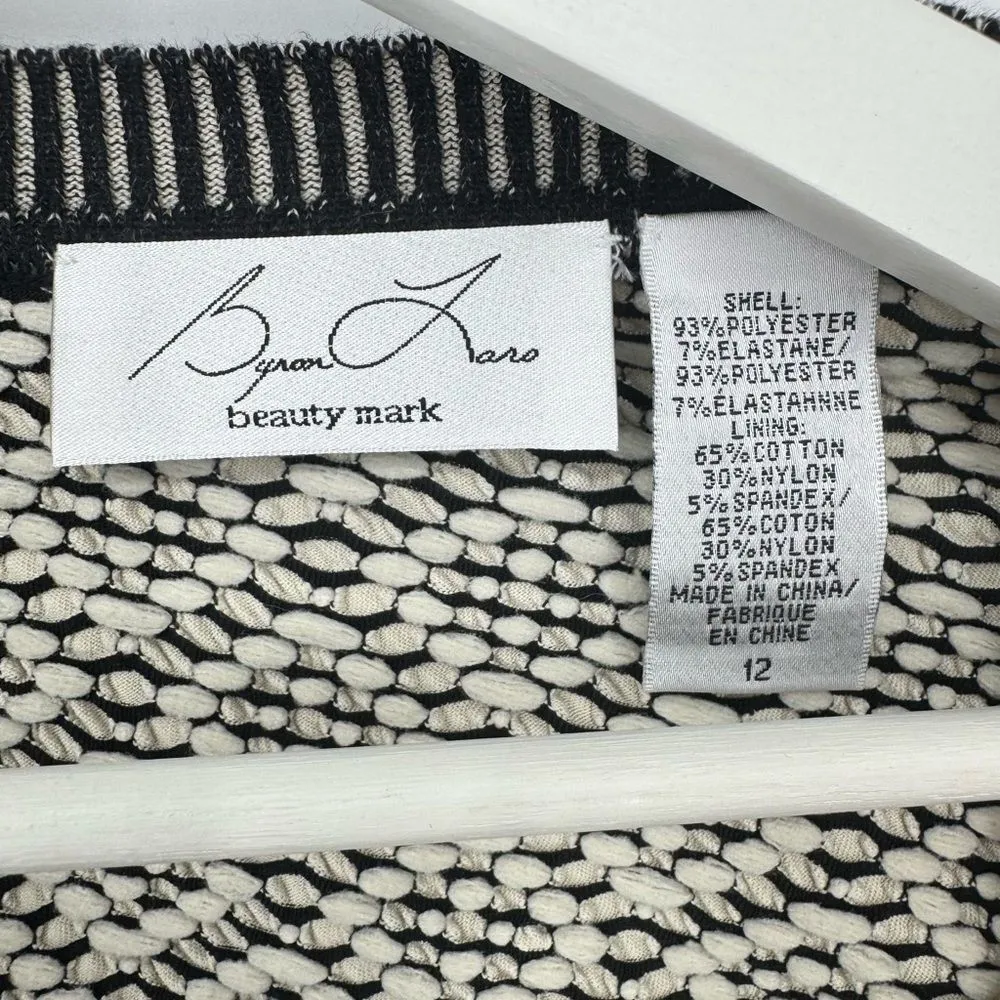 BYRON LARS Beautymark Anthropologie Josette Bodycon Pencil Dress Sz 12‎ Black - Image 7