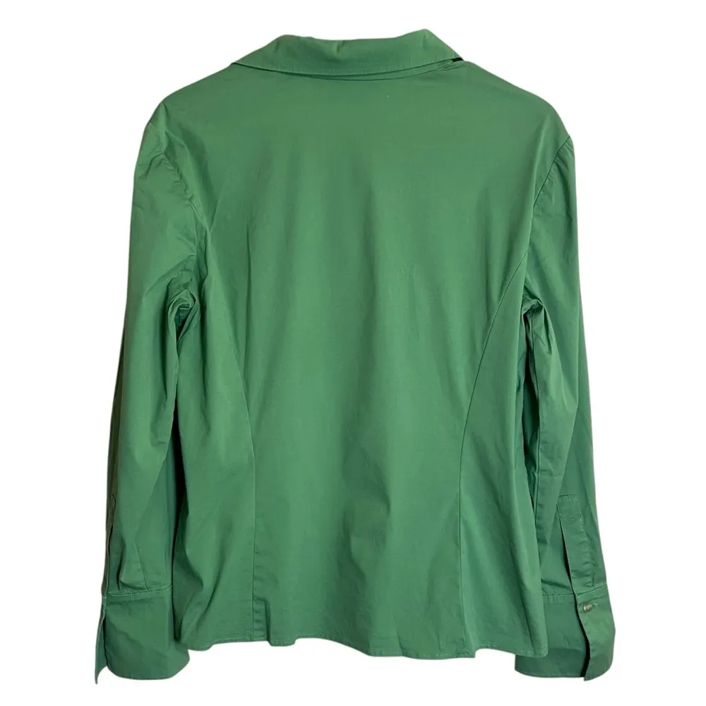 Lafayette 148 Green Hidden Button - Image 7