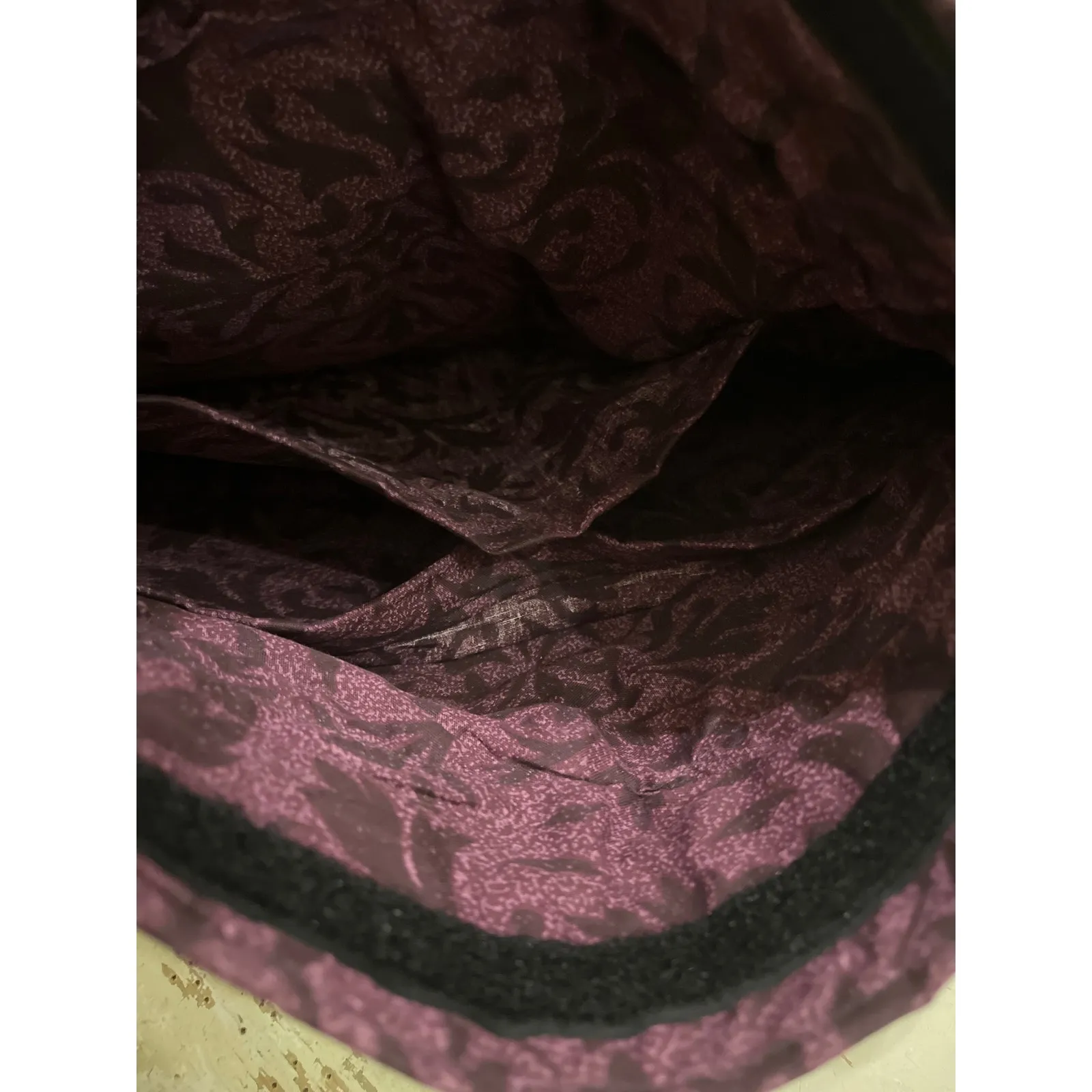 Handmade Black Denim Handbag Bohemian Glam Beaded Tassels 12x13 Handsewn - Image 6