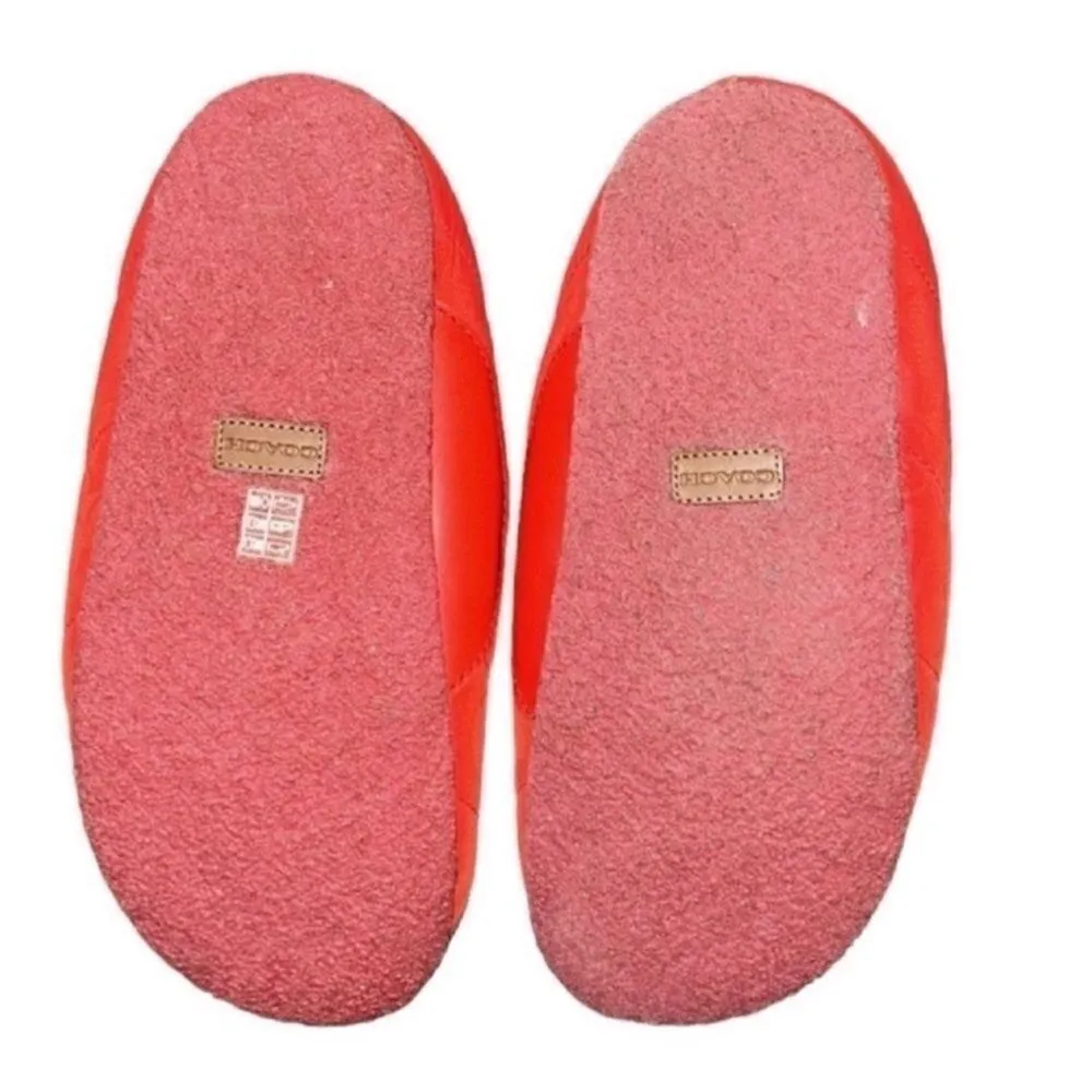 Coach Red Quilted Nylon Slip-on Slippers(Size 9B) - Image 4