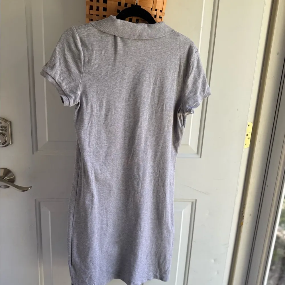 Ralph Lauren Heather Gray Polo with Purple Emblem - Image 4