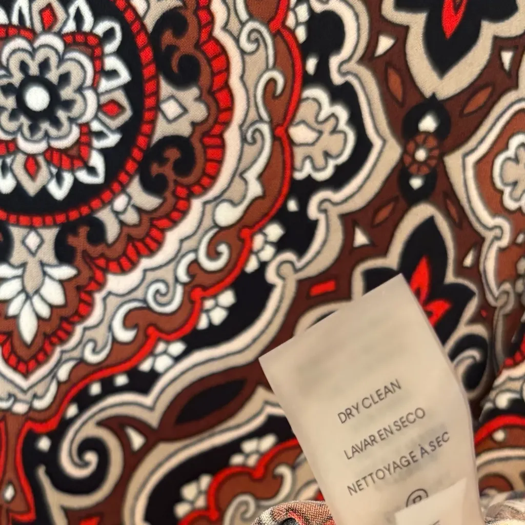 Tommy Hilfiger Red Paisley Tank Top Size‎ Small - Image 5