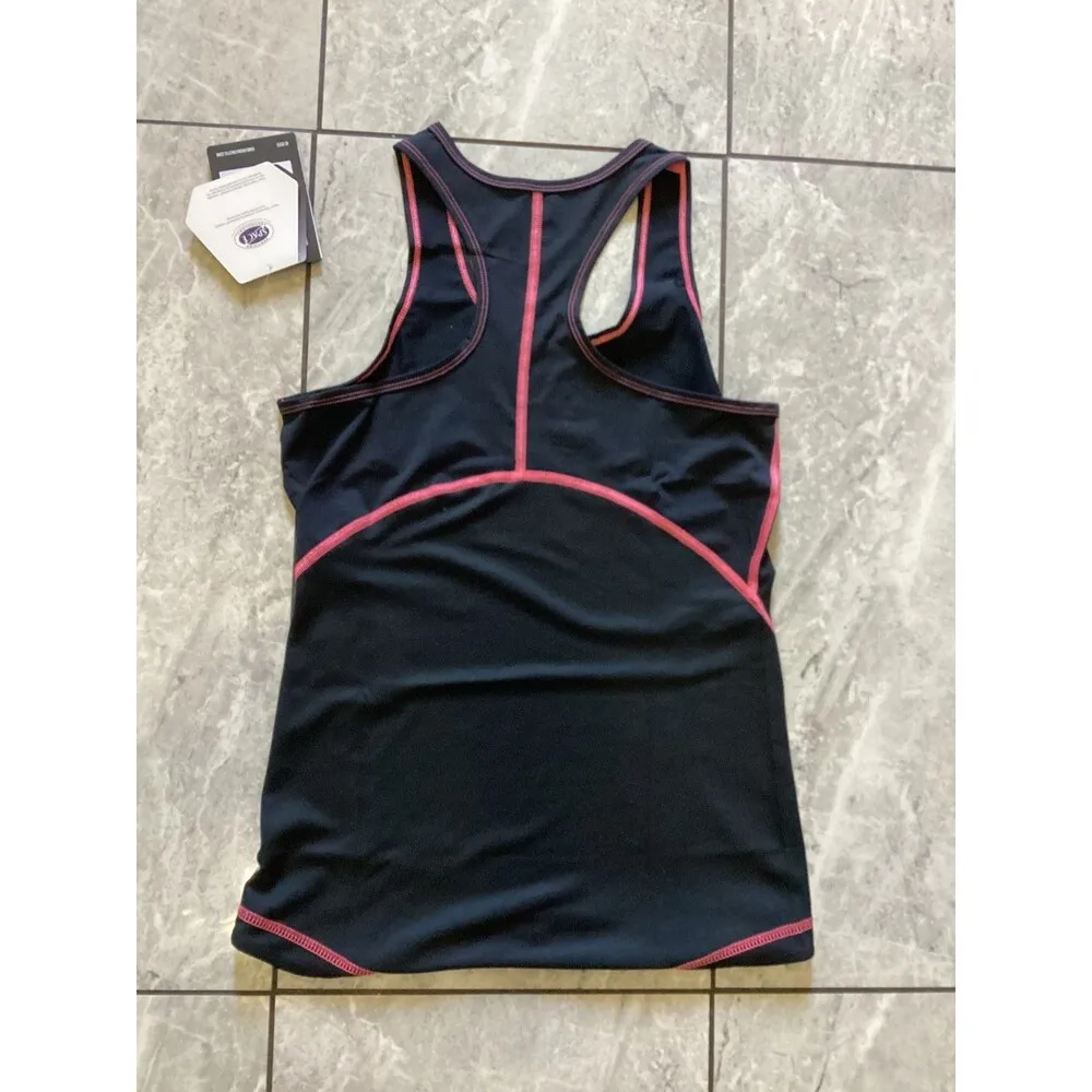 Endeavor Tank Top Womens XS Black Pink Racerback Athletic Gym Workout Shirt - Image 3