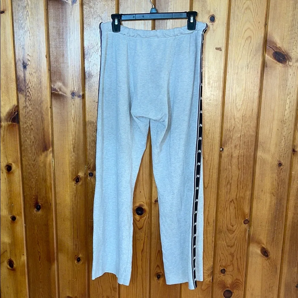 Gray Track Pants with Black Stripe pink Victoria’s Secret boyfriend pants small - Image 5